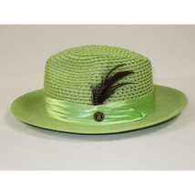 Men's Summer Spring Braid Straw style Hat by BRUNO CAPELO JULIAN JU926 Apple image 3