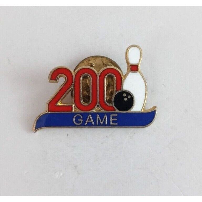 Vintage 200 Game Bowling Lapel Hat Pin - $8.25