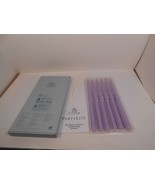 NEW Partylite D1067 Set of 6 Lavender Slim Taper Candles 10&quot; - £14.66 GBP
