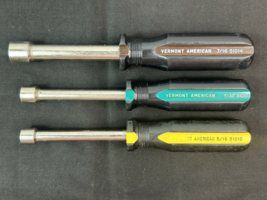 Vermont American Nut Driver Set 3 Pieces - All USA Made 5/16&quot;, 11/32&quot;, 7... - $14.85