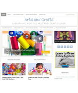 [NEW DESIGN] * ARTS &amp; CRAFTS * blog website business for sale w/ AUTO CO... - £71.34 GBP