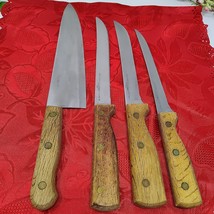 Vintage Old Homestead Knife Lot Of 4 Knives Slicer Filet Cleaver Serrated - $737.38 MXN