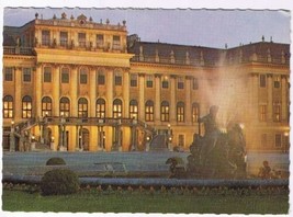 Austria Postcard Wien Bel Nacht Night View Schönbrunn Palace - £2.33 GBP