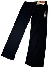 Levis 505 Men Jeans 36X32 Regular Straight Fit Black Denim 100% Cotton N... - $39.57