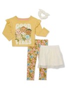 COCOMELON ~ Four (4) Pc. Set ~ Top ~ Leggings ~ Tutu Skirt ~ Scrunchie ~... - $49.18 CAD