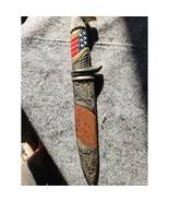 Patriotic American Eagle and flag 15 inch knife - $28.04