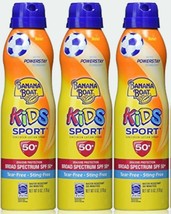 (LOT 3) Banana Boat Kids Sport 50+ SPF Sunscreen Lotion Spray 6 Oz Ea Te... - $29.69