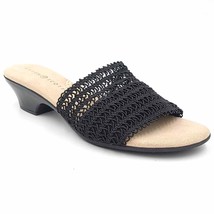 Karen Scott Women Knit Slide Sandals Elsaa Size US 10M Black [Store Demo] - £26.03 GBP