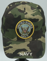 ST Men&#39;s Camouflage US Navy Patch USAF Strap Adjustable Embroidered Base... - $14.46