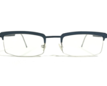 Lindberg Eyeglasses Frames Mod.4015 Matte Blue Strip Titanium 50-21-135 - $299.31