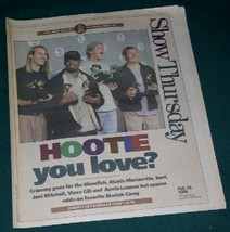 HOOTIE &amp; THE BLOWFISH SHOW NEWSPAPER SUPPLEMENT VINTAGE 1996 - £19.51 GBP