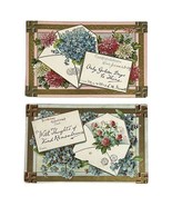 Good Luck Swastika Birthday Embossed Postcard Early 1900s Floral Lot of 2 - €12,12 EUR