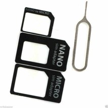 Nano SIM Card Adapter Converter to Micro Standard Set For any phone with sim 10X - £4.47 GBP