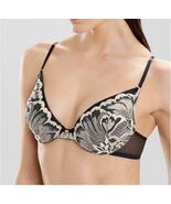 Natori 730100 Exotic Flower Bra SZ. 34DD BlackMulti - $27.69
