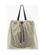 Alexander Mcqueen Women Nebula Crystal Mesh Sheer Tulle Tote, Black, NWT - $29,775.26 MXN