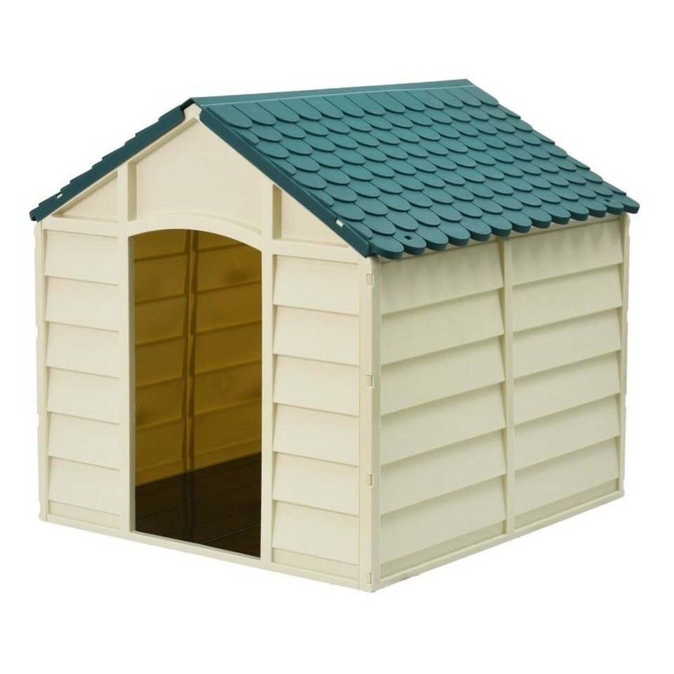 Large Size Dog Heavy Duty Outdoor Waterproof Dog House in Beige Polyprop... - $324.72