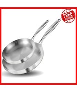 Chef&#39;s Quality Tri-Ply Fry Pan Set with Detachable Handle - Dishwasher Safe - $1,174.57 MXN