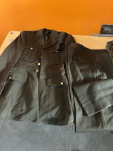 WWII regulation army officers uniform pants and jacket button fly - £116.16 GBP