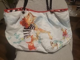 DSW Hobo Tote Shoulder Bag Girl / Tree Double Sided Design - $12.30