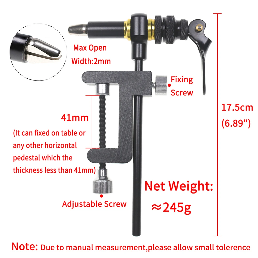 Sporting Elllv 360° Rotation Aist Hook Binding Vise/ Fly Tying C-Clamp Vise with - £50.60 GBP