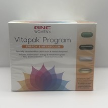 GNC Women&#39;s Energy &amp; Metabolism Vitapak Program 30 Packs / 30 Day EXP 12/24 - £31.13 GBP
