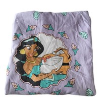 Disney Aladdin Full Bed Sheet Jasmine Rajah Fitted Bedding Purple Pink - £28.51 GBP
