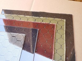 6&quot;x12&quot;x3/32&quot; Honeycomb Weave Carbon Fiber Fiberglass Sheet Panel Gloss O... - $20.16+