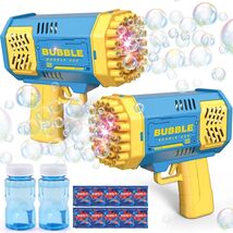 Bubble Machine Gift Set: 2 Machines &amp; Solutions - Ideal for Kids' Celebr... - $49.45