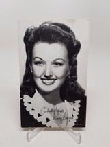 Cordially Yours Ginny Simms Movie Star Penny Arcade 3x5 Postcard 50&#39;s Rare - £8.90 GBP