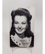 Cordially Yours Ginny Simms Movie Star Penny Arcade 3x5 Postcard 50&#39;s Rare - $11.33