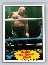 George &quot;The Animal&quot; Steele #21 1985 Topps WWF Pro Wrestling Stars WWE RC - £1.56 GBP