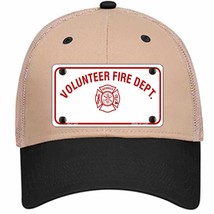 Volunteer Fire Department Novelty Khaki Mesh License Plate Hat - £22.38 GBP