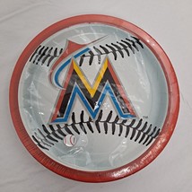 MLB Miami Marlins Paper Party Plates 9 In 18 Count - £7.79 GBP