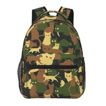 Cat Camouflage Camo school backpack back pack  bookbag  for boys  kids daypack - £21.22 GBP