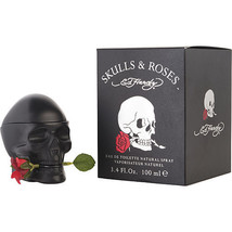 Ed Hardy Skulls &amp; Roses By Christian Audigier Edt Spray 3.4 Oz - £34.95 GBP