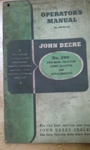 JOHN DEERE OM-B1-847 OPERATOR&#39;S MANUAL,NO.290 2 ROW PLANTER - $24.95