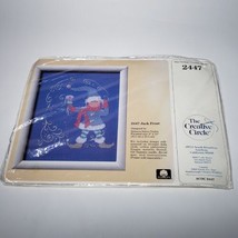 Vintage Creative Circle Jack Frost Cross Stitch Kit 2447 Winter Snow NOS - £7.03 GBP