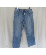 The Territory Ahead jeans pants Size 8 medium wash straight inseam 25-1/2&quot; - £11.57 GBP