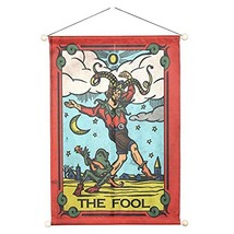 Gifts of Nature The Fool Tarot Card Wall Hanging Rod Tapestry Banner 12 x 18 - £14.20 GBP