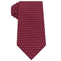 TOMMY HILFIGER Red Penguin Marching March Print Silk Tie - £19.53 GBP