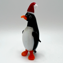 Murano Glass, Handcrafted Unique Certified Lovely Penguin Figurine, Size 2 - $27.96