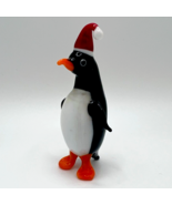 Murano Glass, Handcrafted Unique Certified Lovely Penguin Figurine, Size 2 - £22.32 GBP