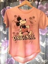 Adorable Disney Mickey Mouse Original Mauve T-shirt Size S Nice Preowned - £9.38 GBP