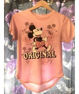 Adorable Disney Mickey Mouse Original Mauve T-shirt Size S Nice Preowned - £9.56 GBP