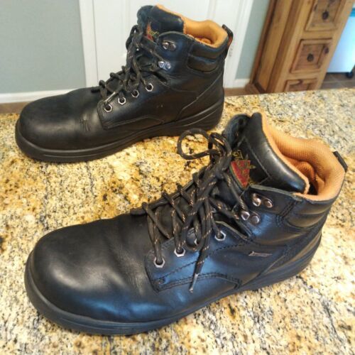 Primary image for Black Thorogood Boots 10.5 US Steel Toe Work Boots Leather Waterproof