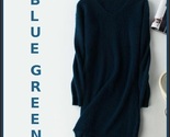 Mink cashmere long women dress blue green thumb155 crop