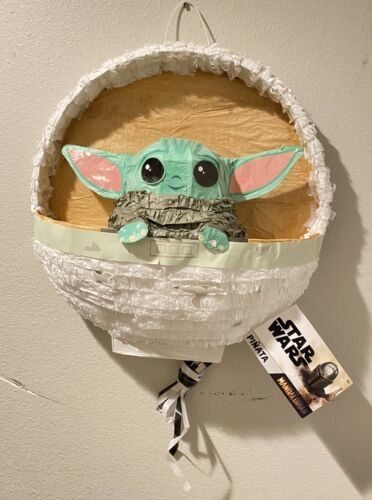 New Mandalorian Grogru "The Child" Pull String Pinata Baby Yoda Birthday Party - $40.10