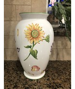 TIFFANY and Co 1998 PETALS 10&quot; Vase Sunflowers Florals Simple Elegance - £17.13 GBP