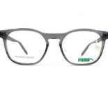 Puma Eyeglasses Frames PU02610 004 Clear Gray Square Full Rim 50-18-145 - $54.44