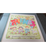Friends by Andrea Doray Children&#39;s Book Spiral Binding XL Board Book 1992 - £222.17 GBP